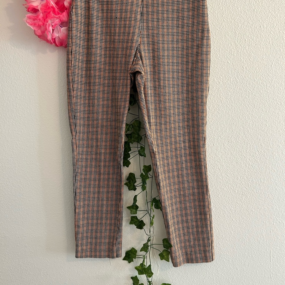 Plaid Trousers in Brown and Black